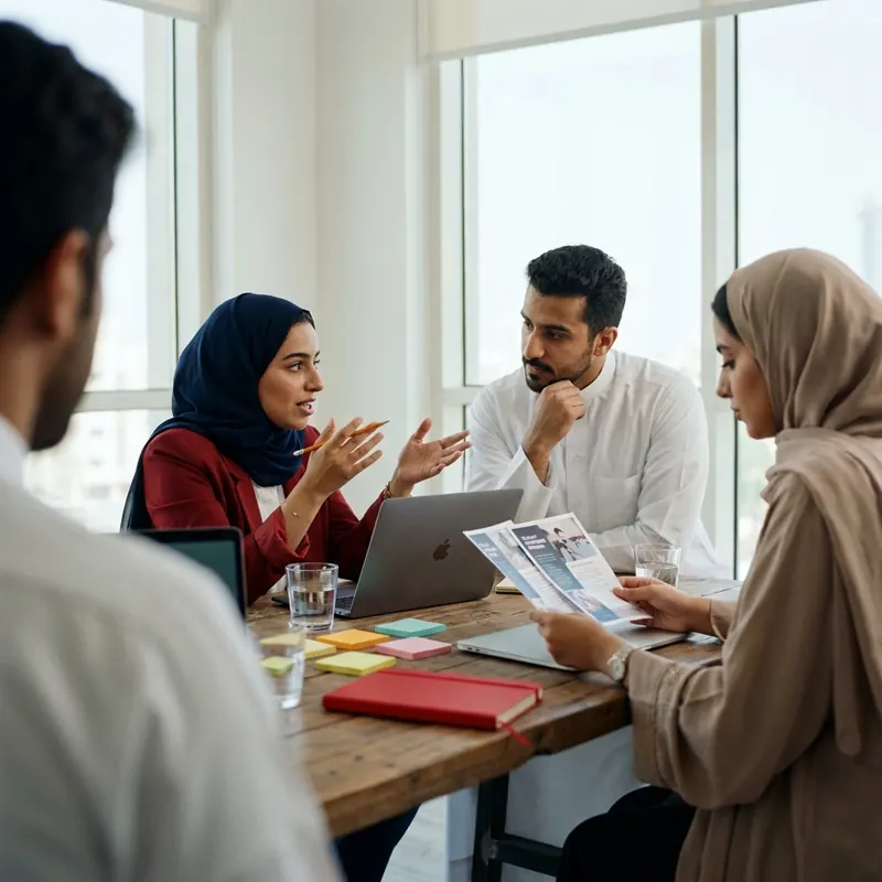 فريق متطوعين يخطط لحملة توعية.